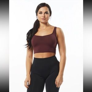 ALPHALETE ULTRASOFT SQUARE NECK TANK - WINE